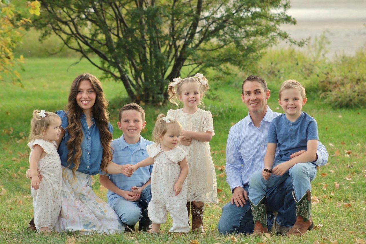 Dr. Holladay with his wife Amanda and their five children